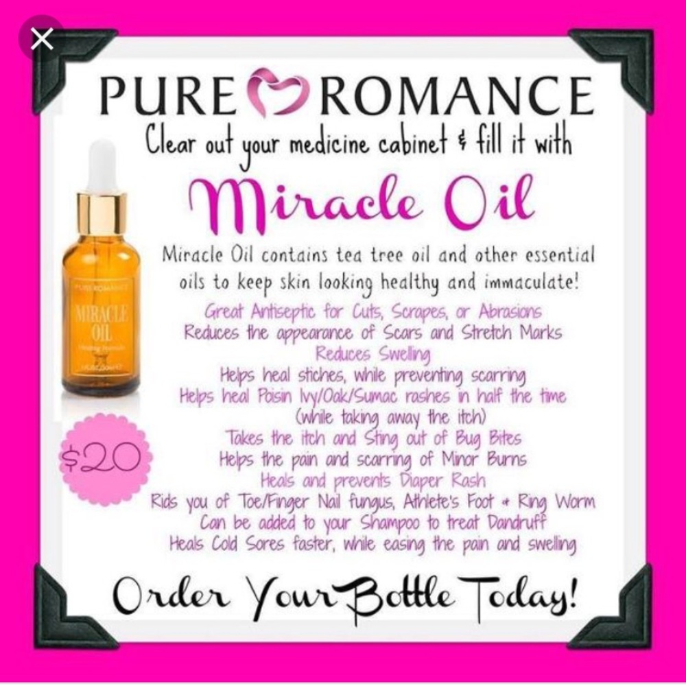 Mixture of essential oil that help clear skin heal